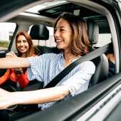 Girl Friends Car Pooling